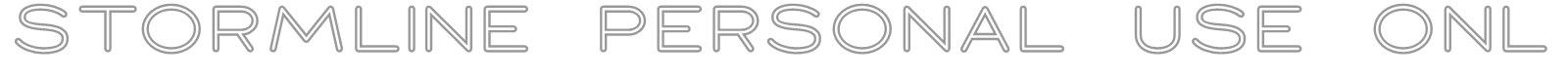 Stormline font preview