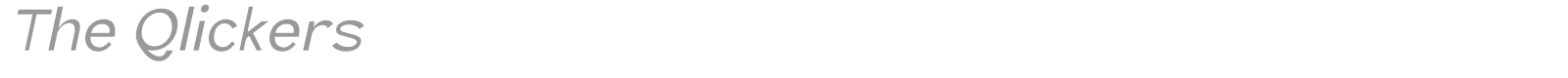 The Qlickers font preview