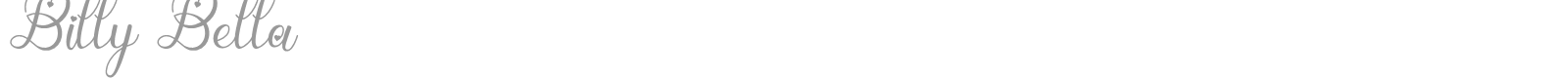Billy Bella font preview