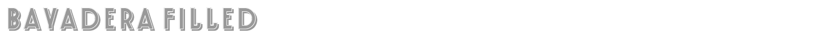 Bayadera font preview