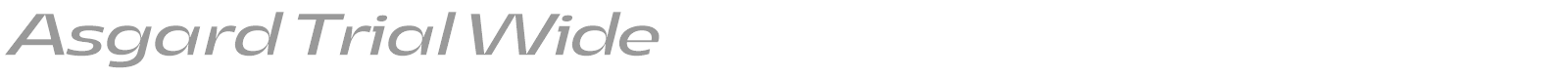 Asgard Wide font preview