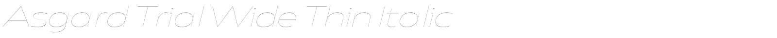 Asgard Wide font preview