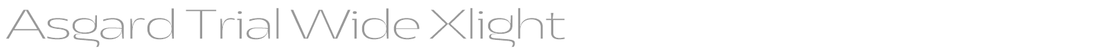 Asgard Wide font preview