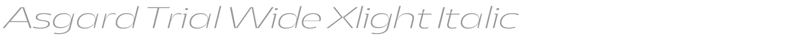 Asgard Wide font preview