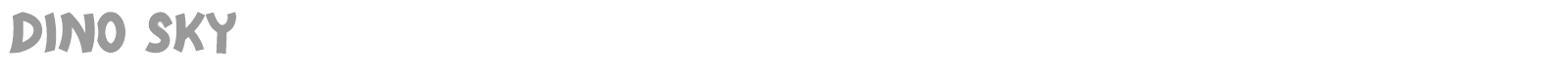 Dino Sky font preview