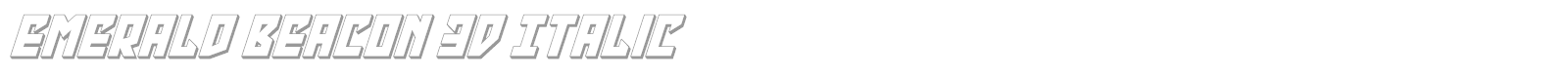 Emerald Beacon font preview