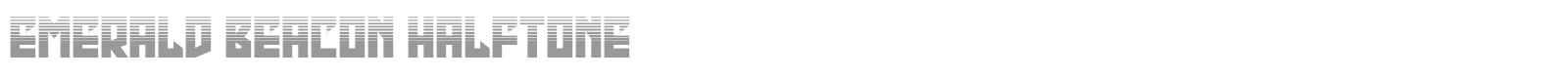 Emerald Beacon font preview