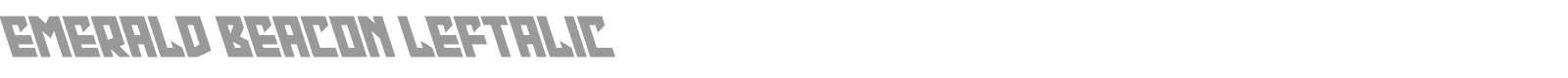 Emerald Beacon font preview