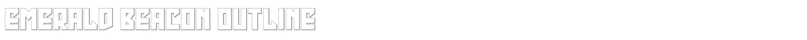 Emerald Beacon font preview
