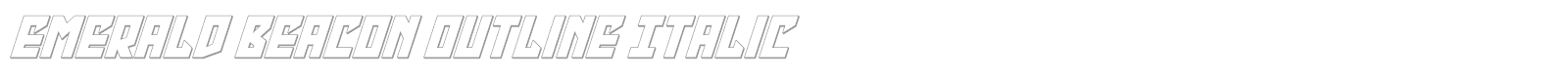 Emerald Beacon font preview