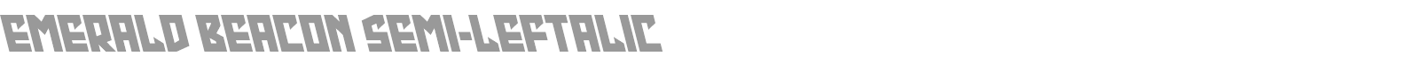 Emerald Beacon font preview