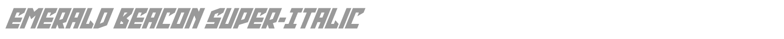 Emerald Beacon font preview