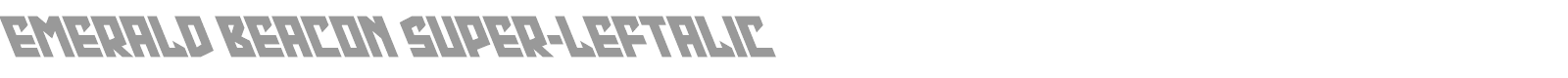Emerald Beacon font preview