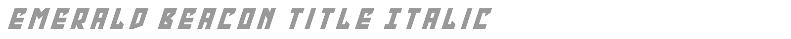 Emerald Beacon font preview