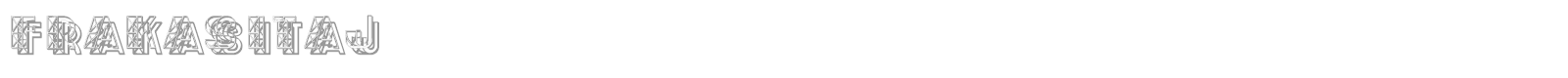 Frakasitaj font preview