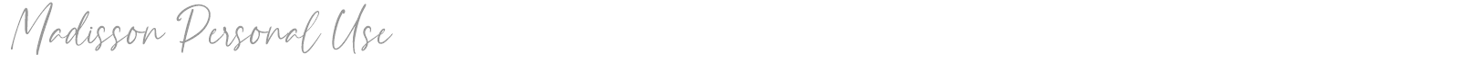 Madisson font preview
