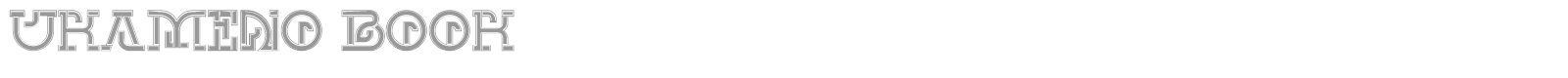 Ukameno font preview