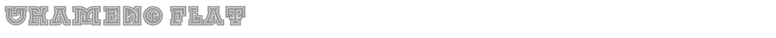 Ukameno font preview
