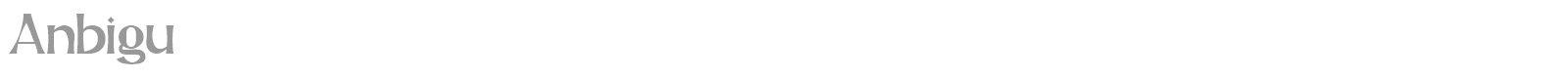 Anbigu font preview