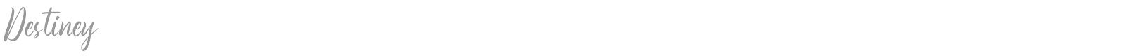 Destiney font preview