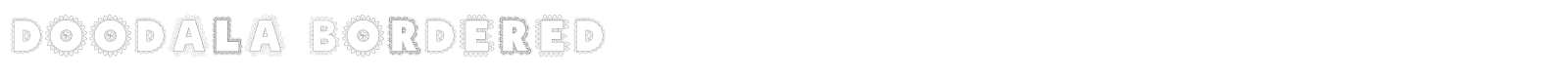 Doodala Bordered font preview