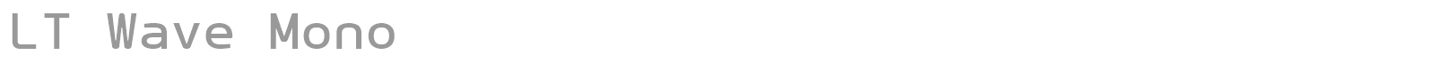 LT Wave font preview
