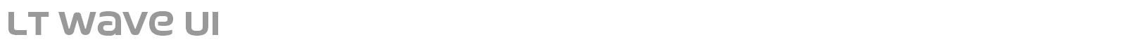 LT Wave font preview