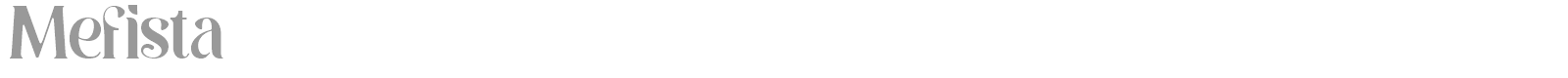 Mefista font preview