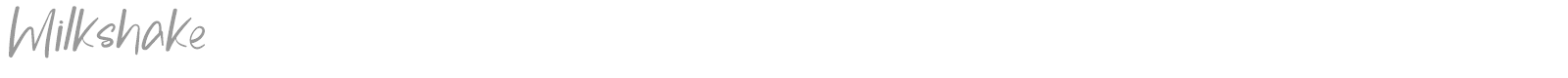 Milkshake font preview