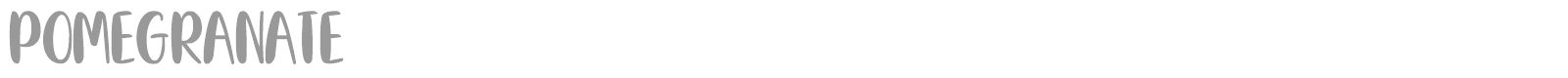 Pomegranate font preview