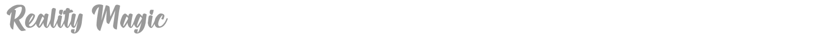 Reality Magic font preview
