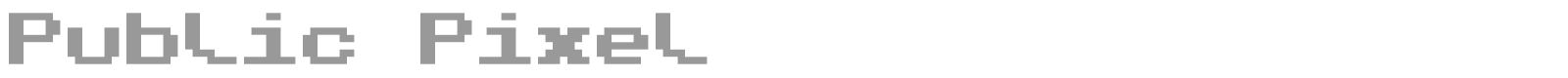 Public Pixel font preview