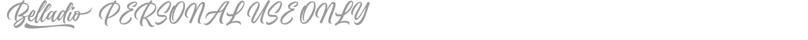 Belladio font preview