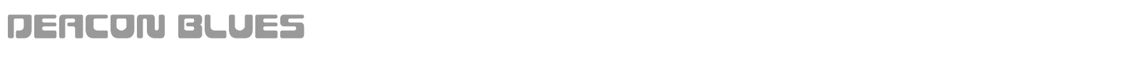 Deacon Blues font preview