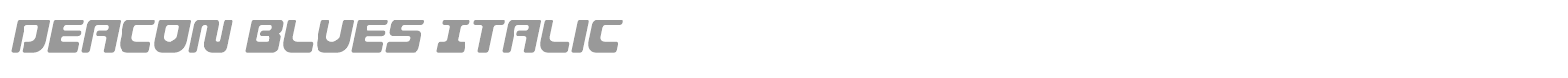 Deacon Blues font preview