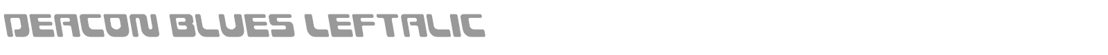 Deacon Blues font preview