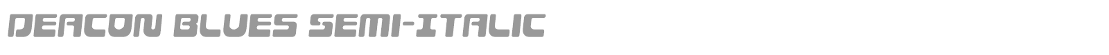Deacon Blues font preview