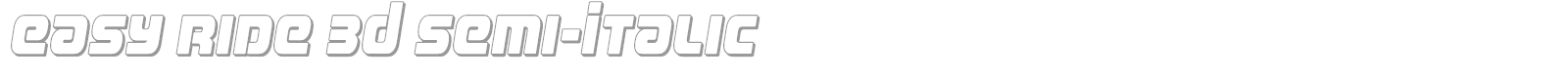 Easy Ride font preview