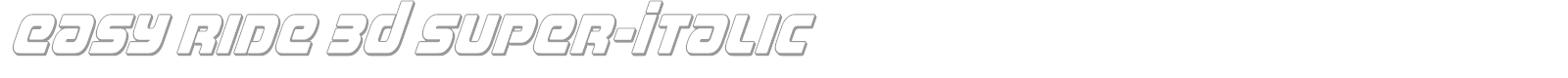 Easy Ride font preview