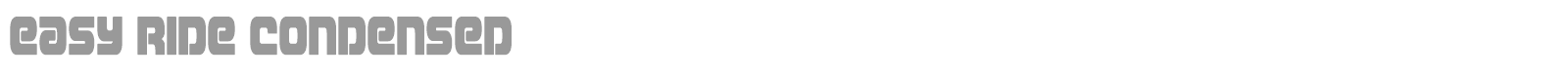 Easy Ride font preview