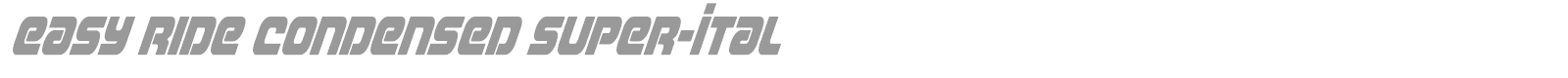 Easy Ride font preview