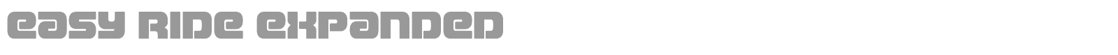 Easy Ride font preview