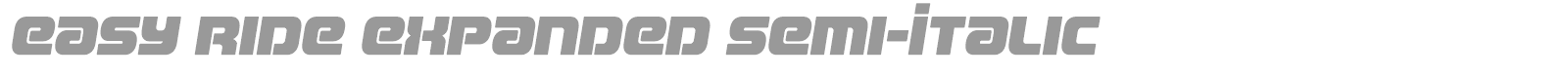 Easy Ride font preview