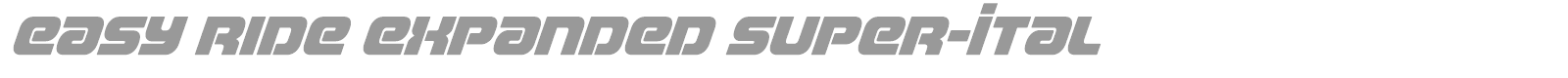 Easy Ride font preview