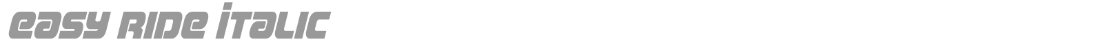Easy Ride font preview