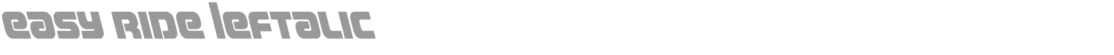 Easy Ride font preview