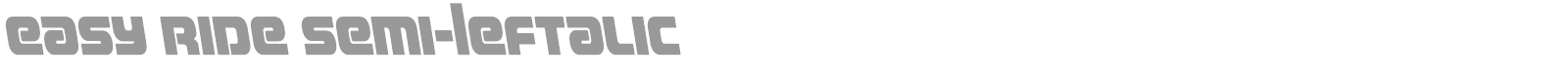 Easy Ride font preview