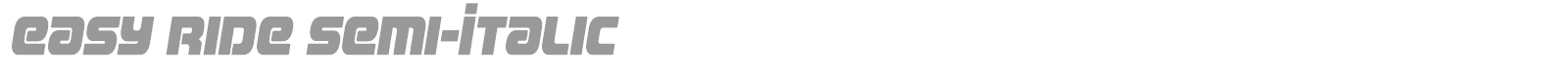 Easy Ride font preview