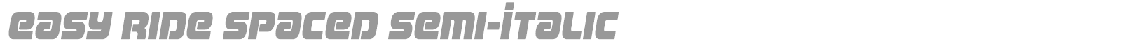 Easy Ride font preview