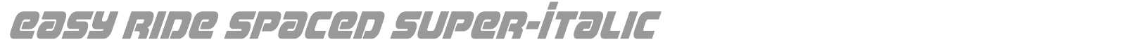 Easy Ride font preview